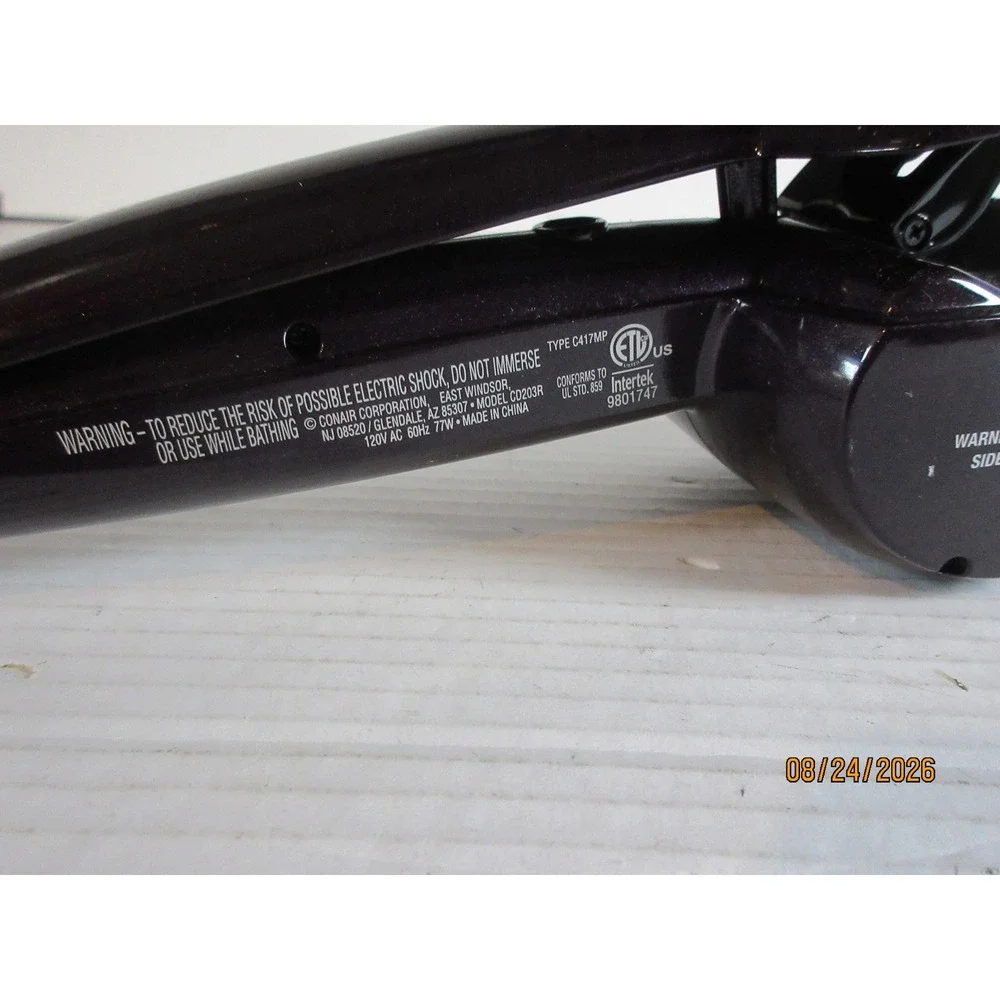 Conair Infiniti Pro Curl Secret CD203R Automatic Hair Curler Purple Metallic